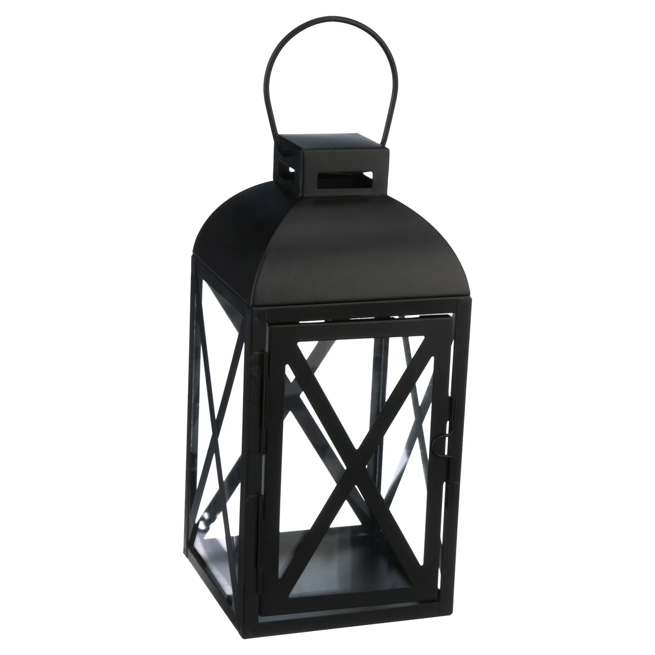 Mainstays Medium Black Metal Candle Holder Lantern