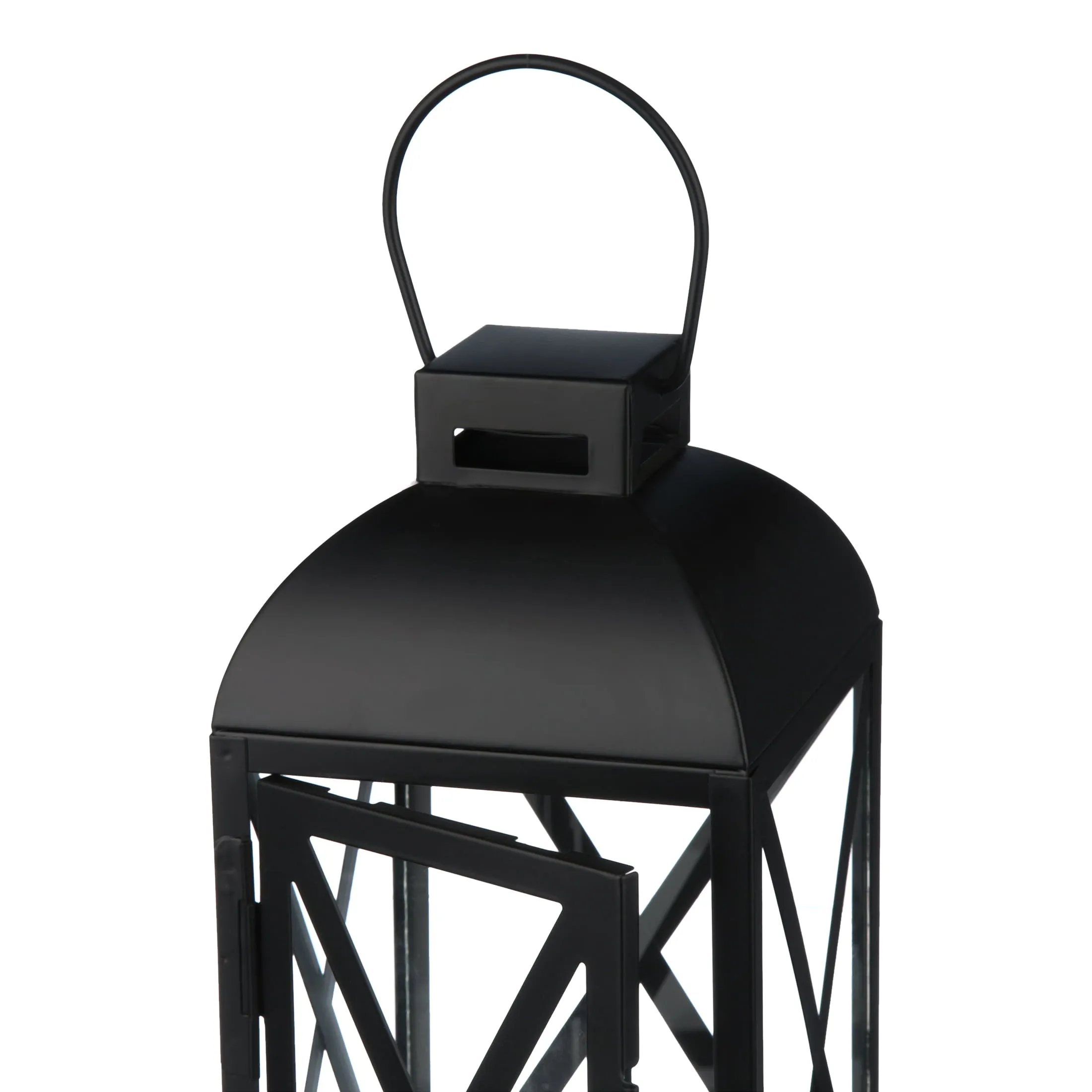 Mainstays Medium Black Metal Candle Holder Lantern