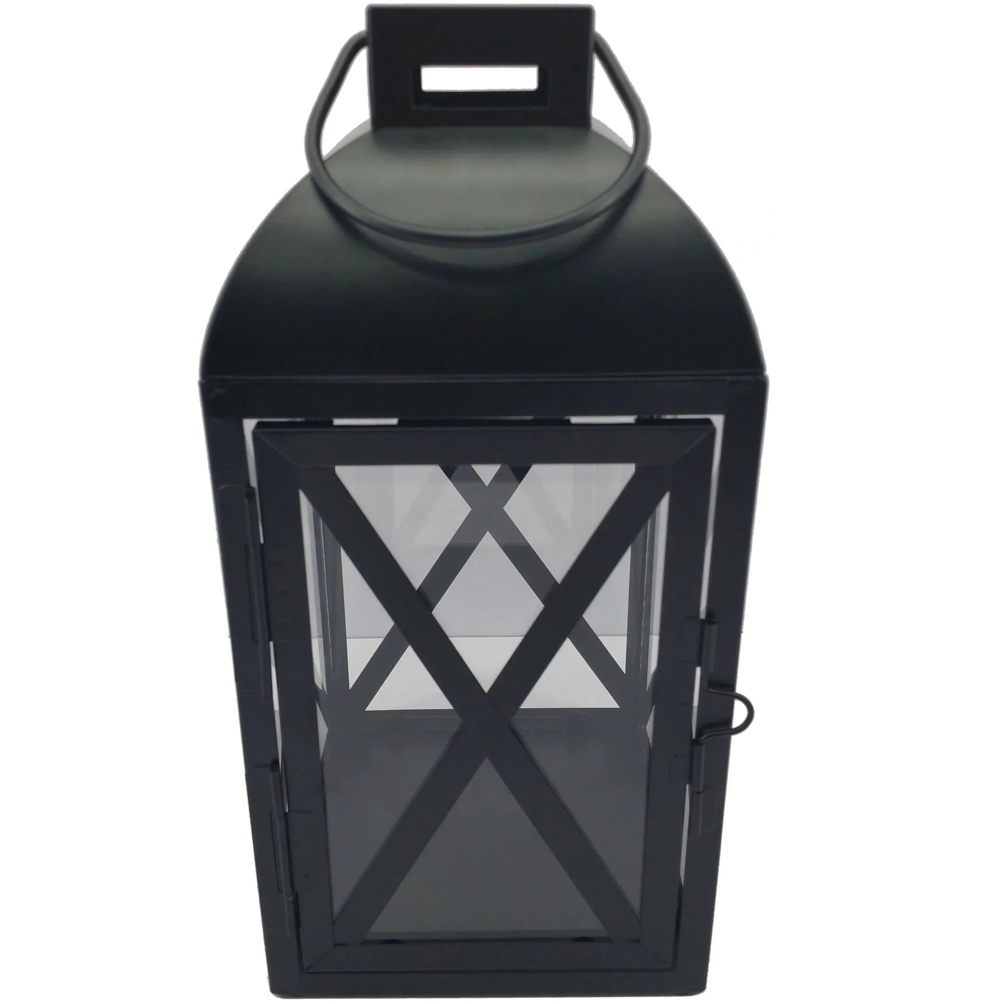 Mainstays Medium Black Metal Candle Holder Lantern