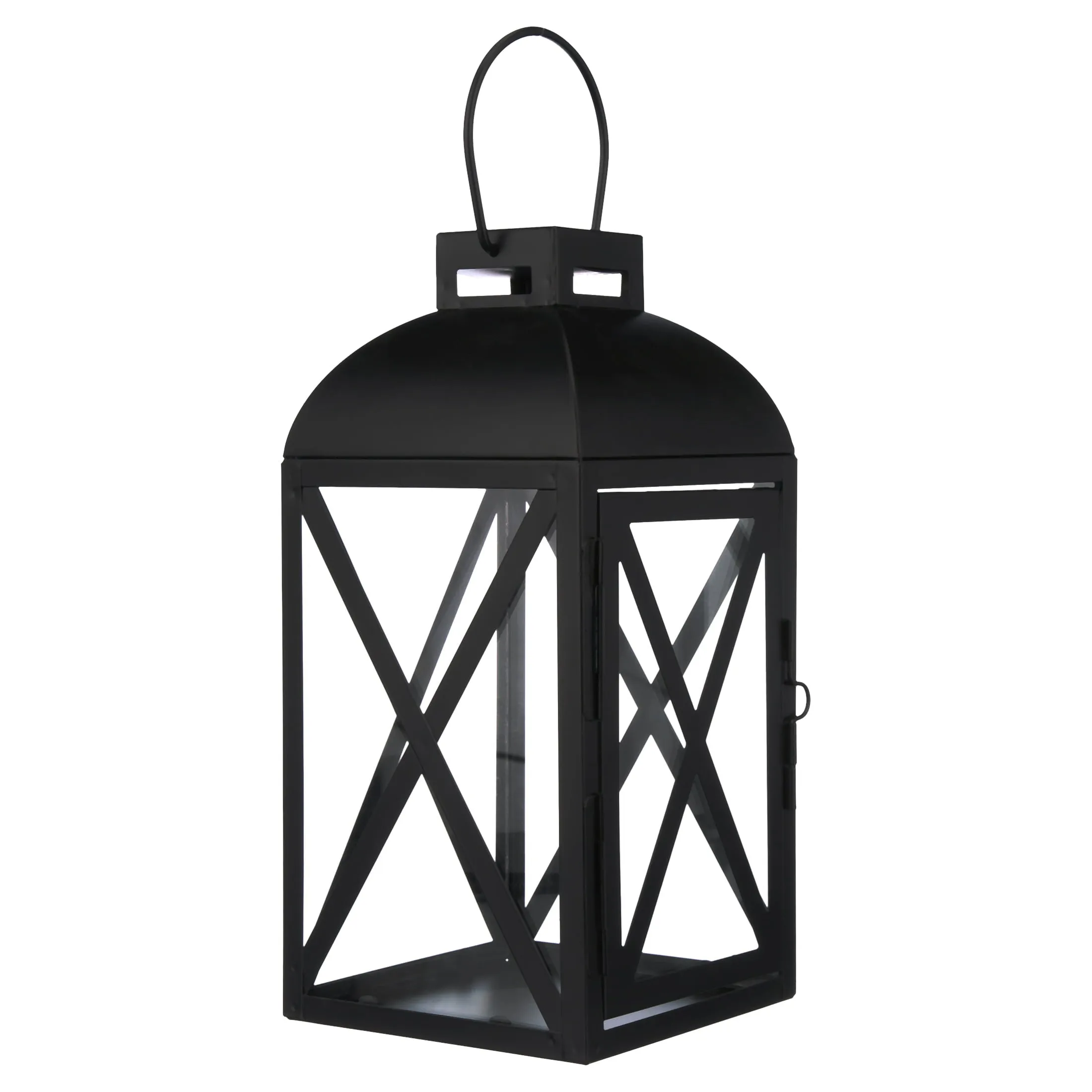 Mainstays Medium Black Metal Candle Holder Lantern