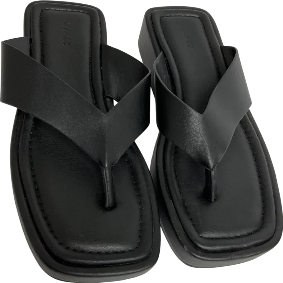M&S Black Getaway Flatform Flip Flops UK 5 EU 38 👠