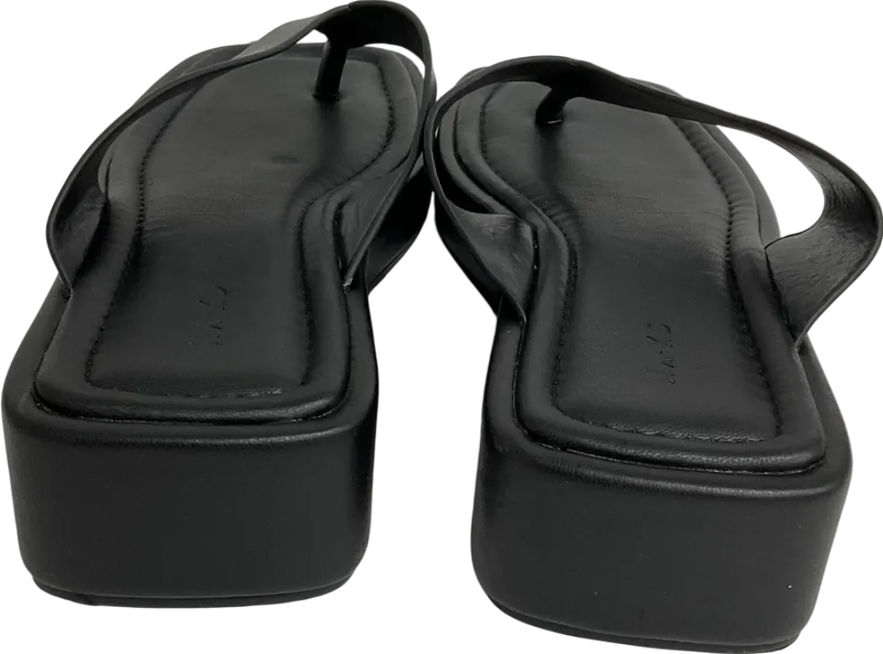 M&S Black Getaway Flatform Flip Flops UK 5 EU 38 👠
