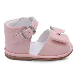 'Marina' Girls Pink Patent Open-Toe Sandals