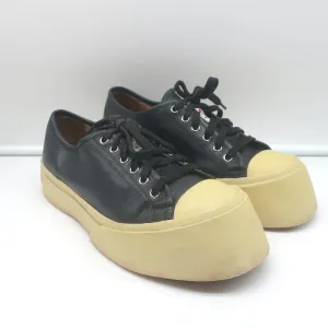 Marni Pablo Low Top Sneakers Black Leather Size 40