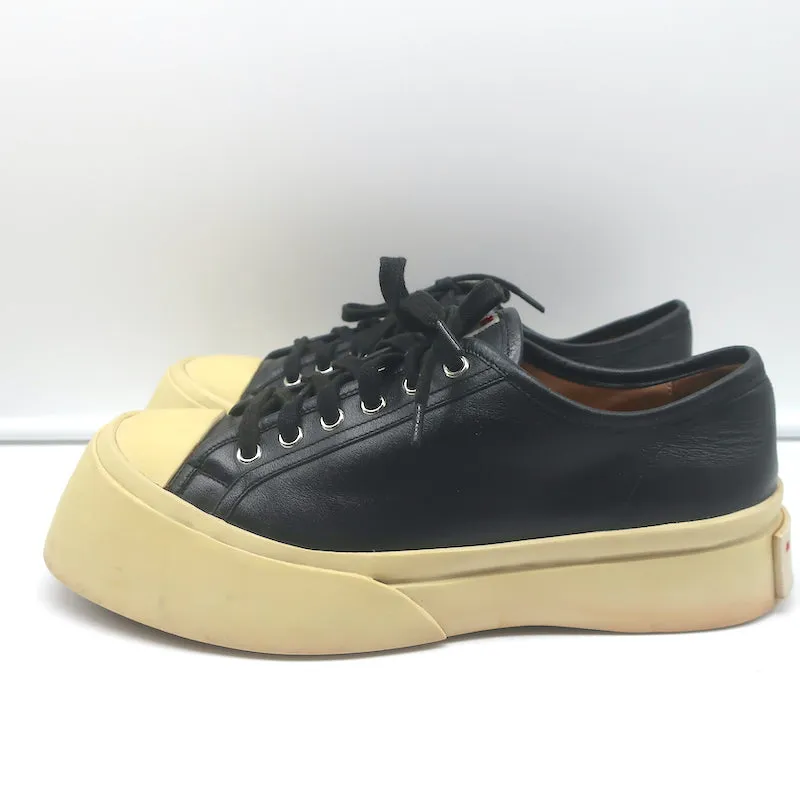 Marni Pablo Low Top Sneakers Black Leather Size 40