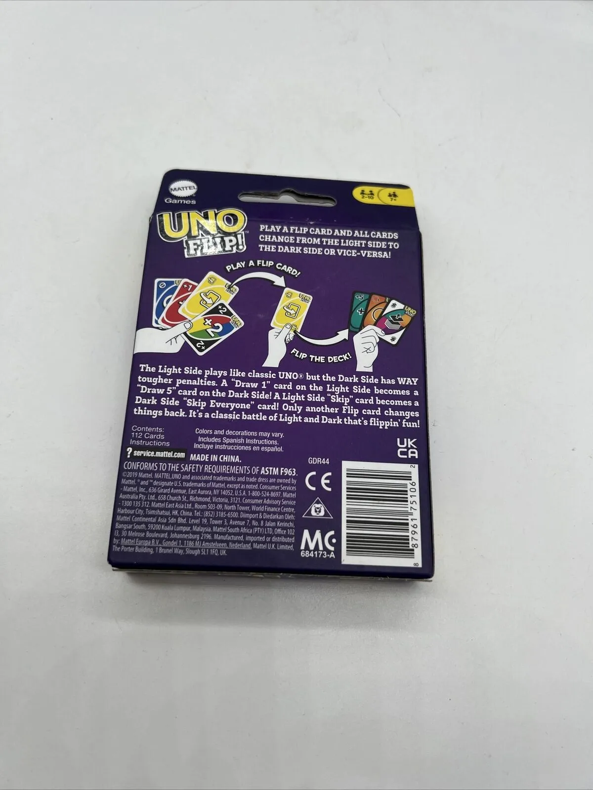 Mattel Games GDR44 Uno Flip! Family Card Game  Multicolor COMBINE SHIP