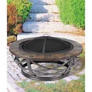 McKinley 40 In. Round Wood Burning Fire Pit