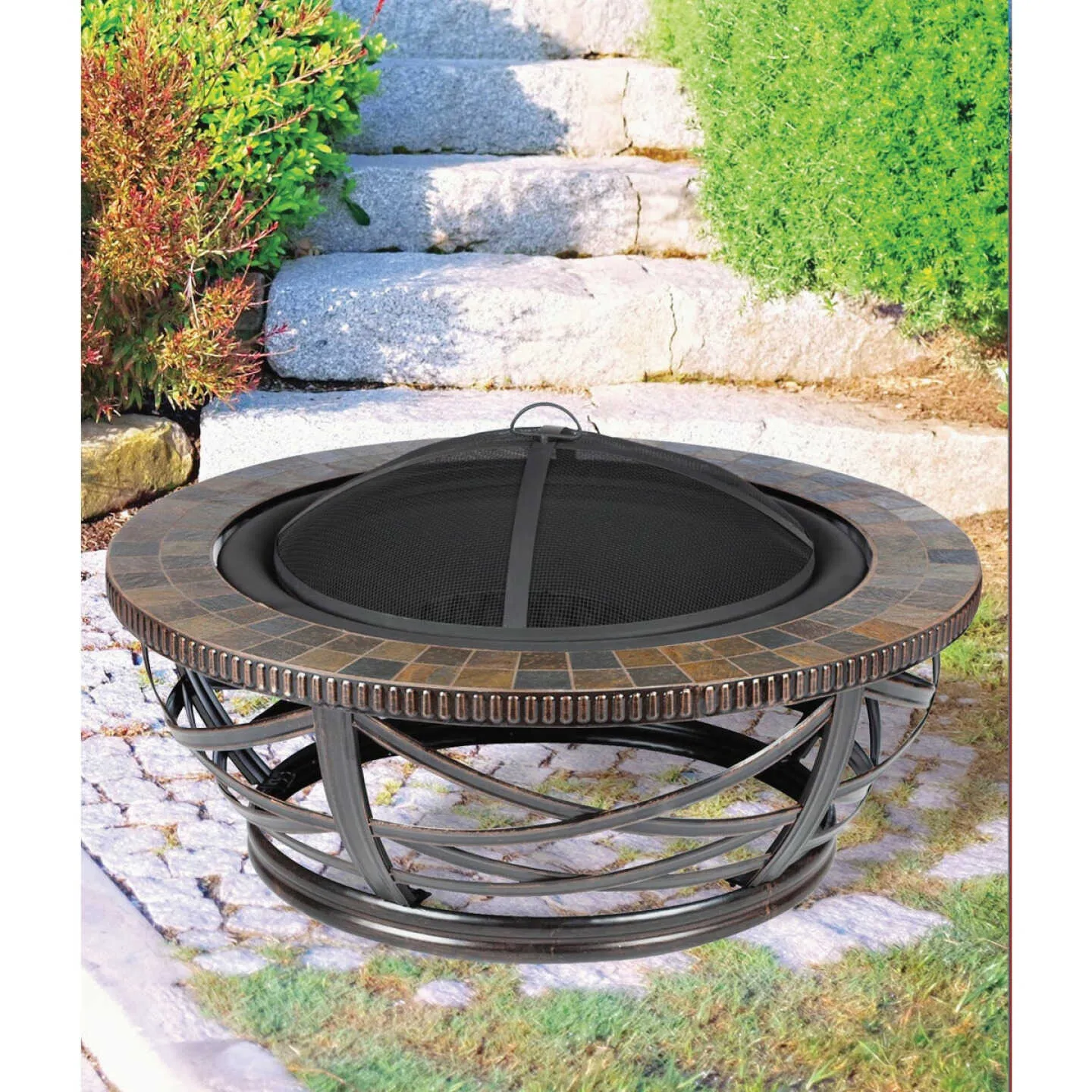 McKinley 40 In. Round Wood Burning Fire Pit