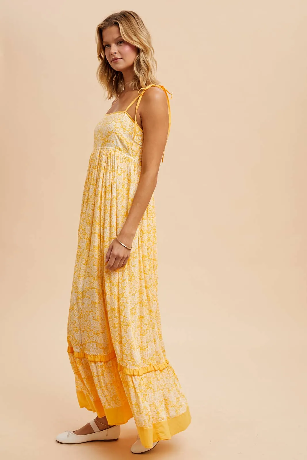 Mellow Yellow Floral Maxi