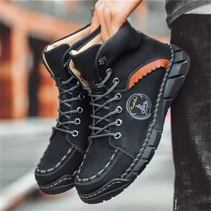 Men's Cool Wear-resistant High Top Round Toe Boots