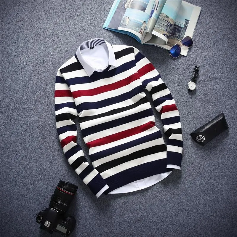 Men's Fashion V-Neck Sweater