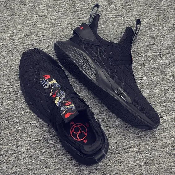 Men's Trendy Crane Printed Sneaker Shoes