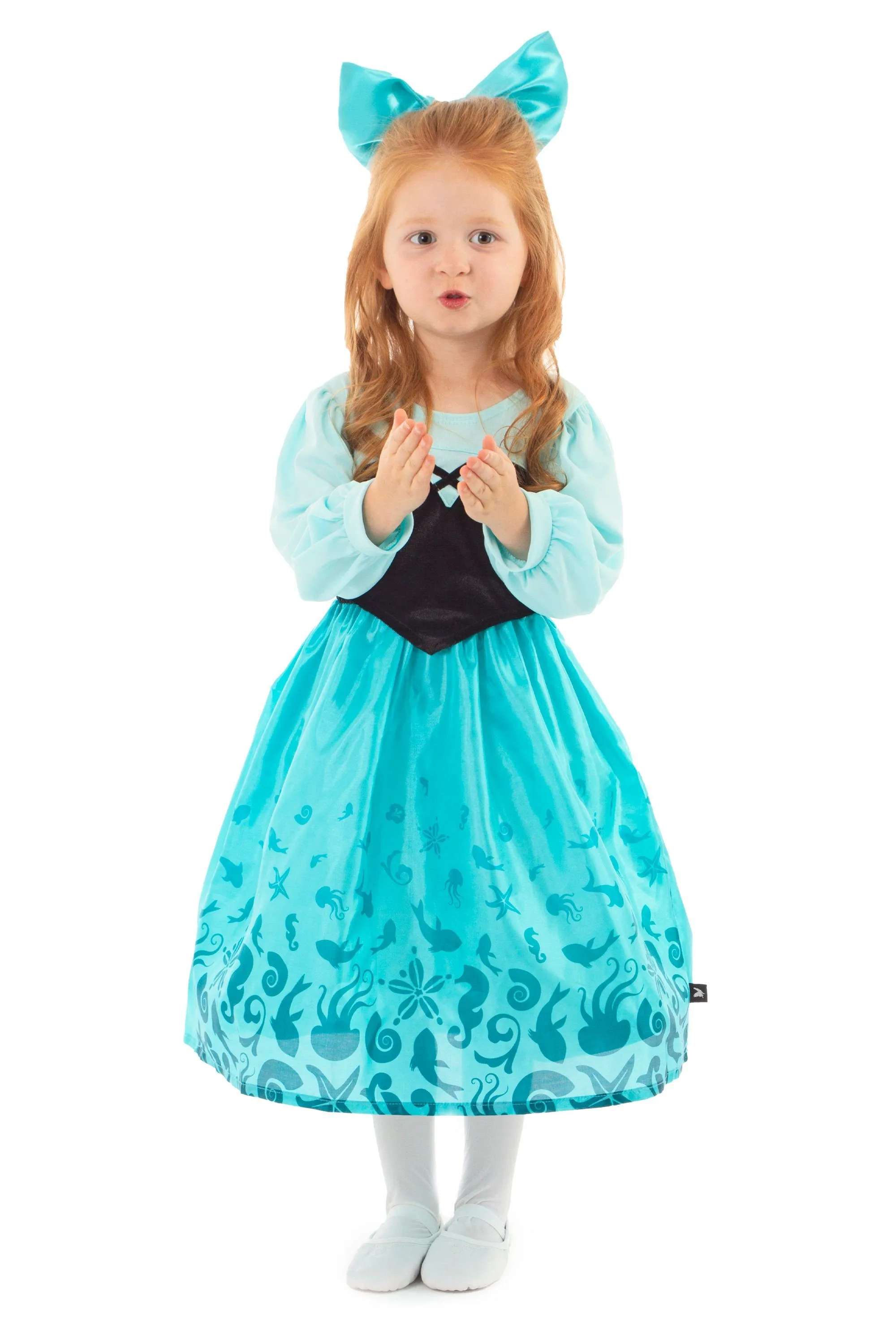 Mermaid Day Dress with Bow