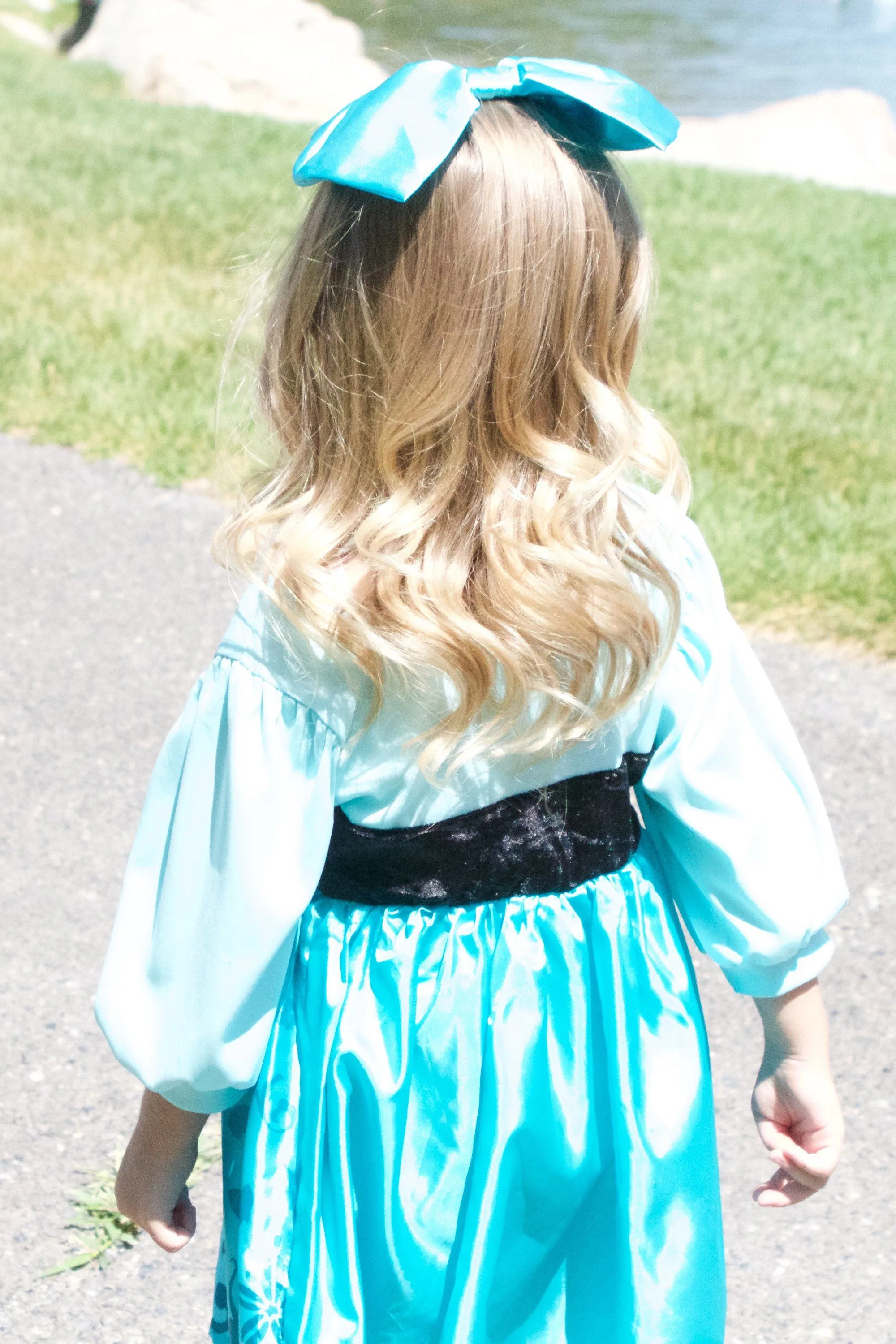 Mermaid Day Dress with Bow