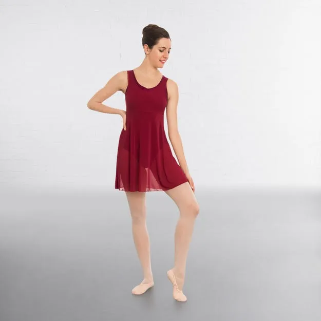 Mesh Dress Burgundy Child