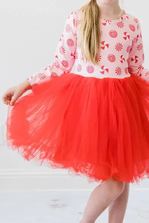 Mila & Rose Pink Peppermint L/S Tutu Dress