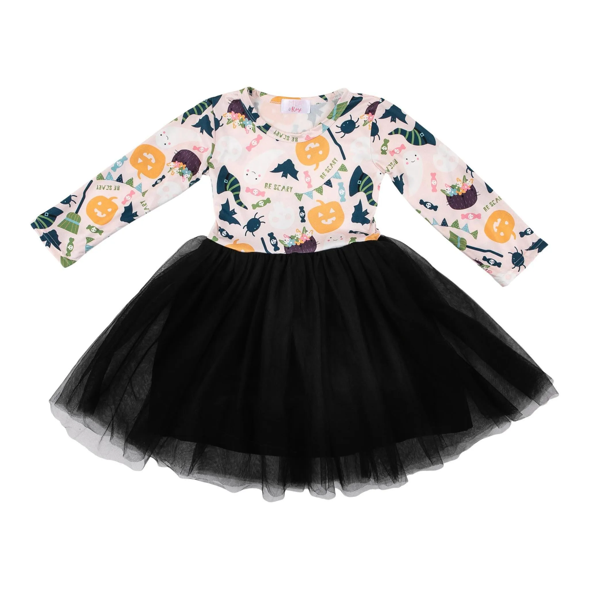 Mila & Rose Trick or Treat Halloween L/S Tutu Dress