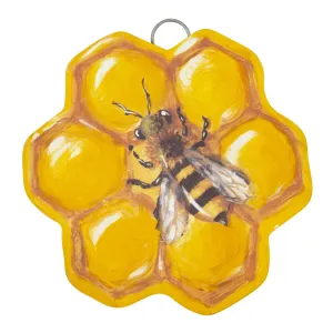 Mini Honey Comb Bee Charm