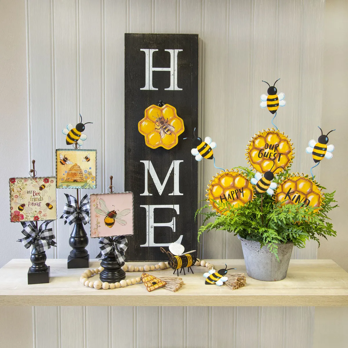 Mini Honey Comb Bee Charm