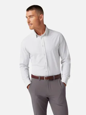 Mizzen   Main Leeward LS Dress Shirt - Aluminum Bennett Check