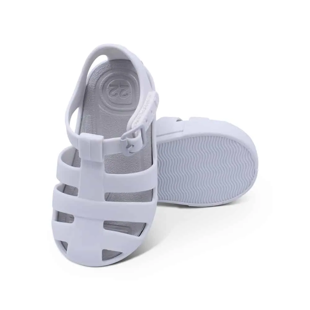 'Monaco' Boys Matt Grey Jelly Sandals