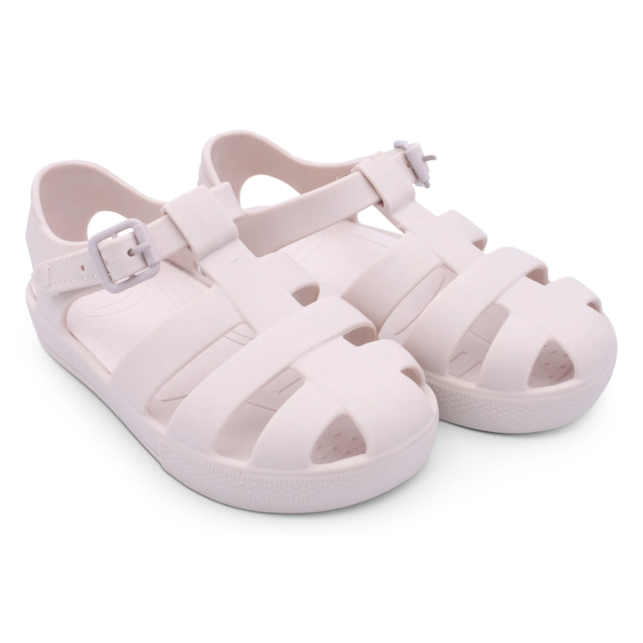 'Monaco' Unisex Matt Beige Jelly Sandals