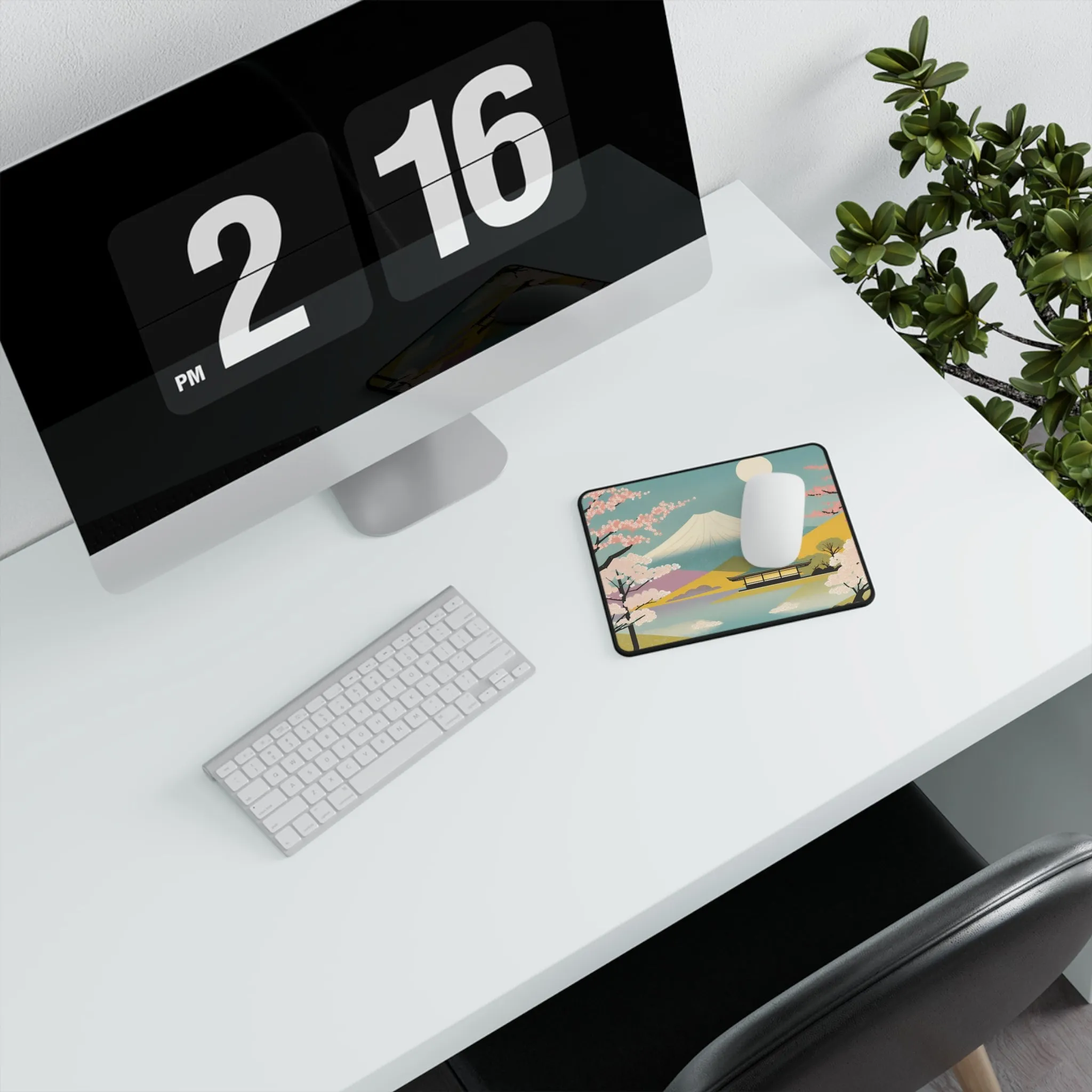 Moonlit Fuji Non-Slip Gaming Mouse Pad - Perfect for Gamers and Home Offices