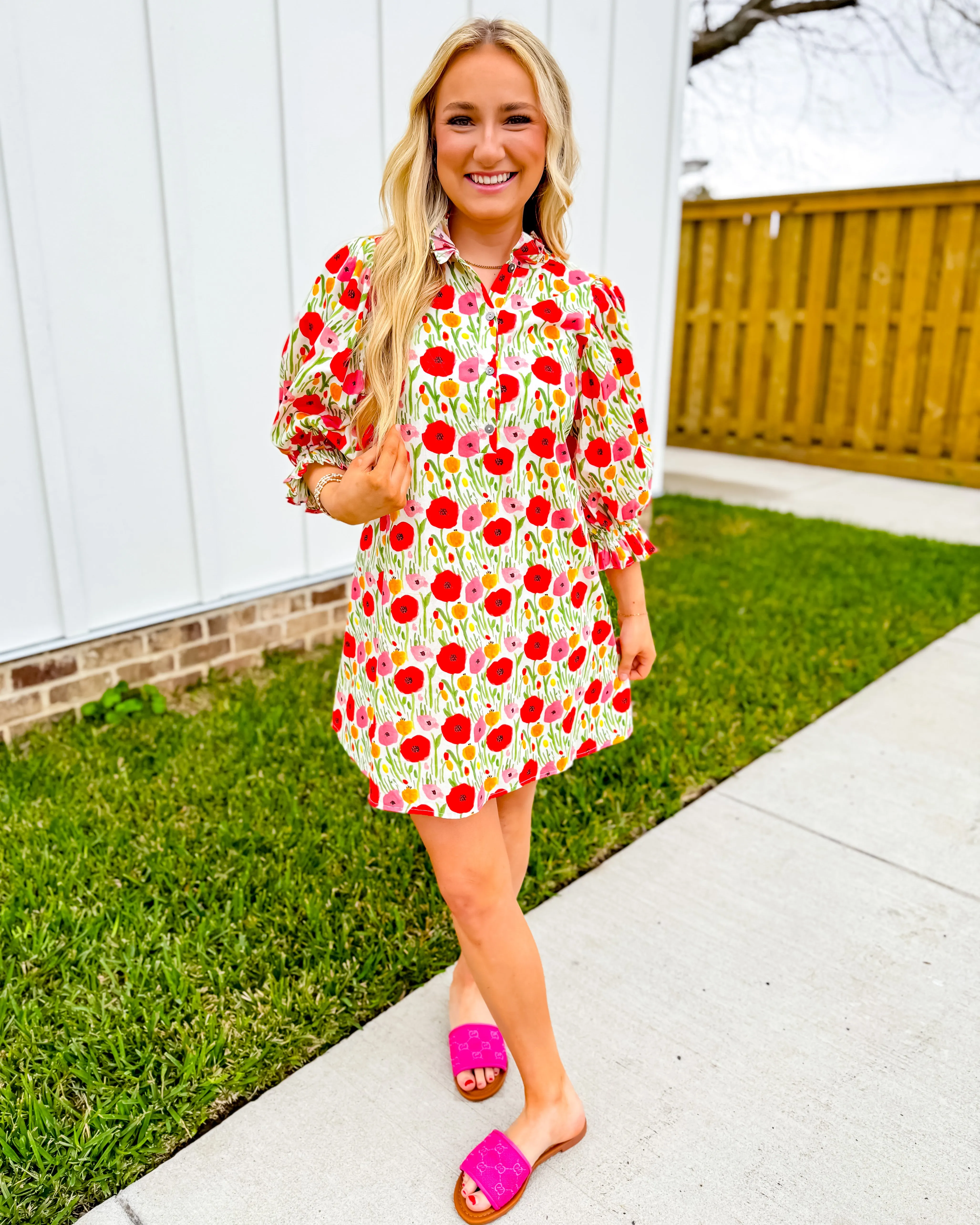 Multi Color Poppy Mini Dress
