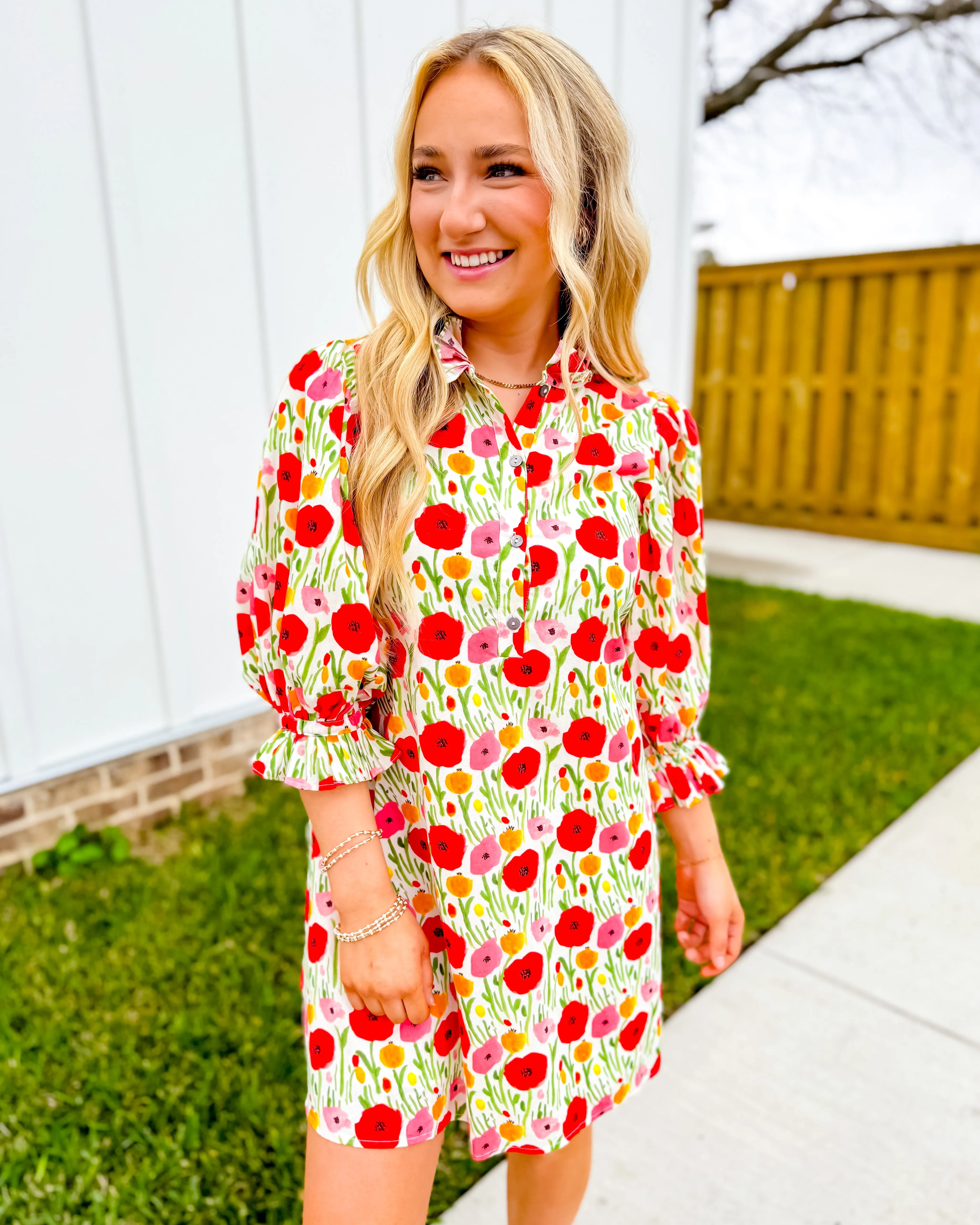 Multi Color Poppy Mini Dress
