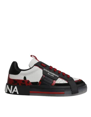 Multicolor Low Top Leopard Men Sneakers Shoes