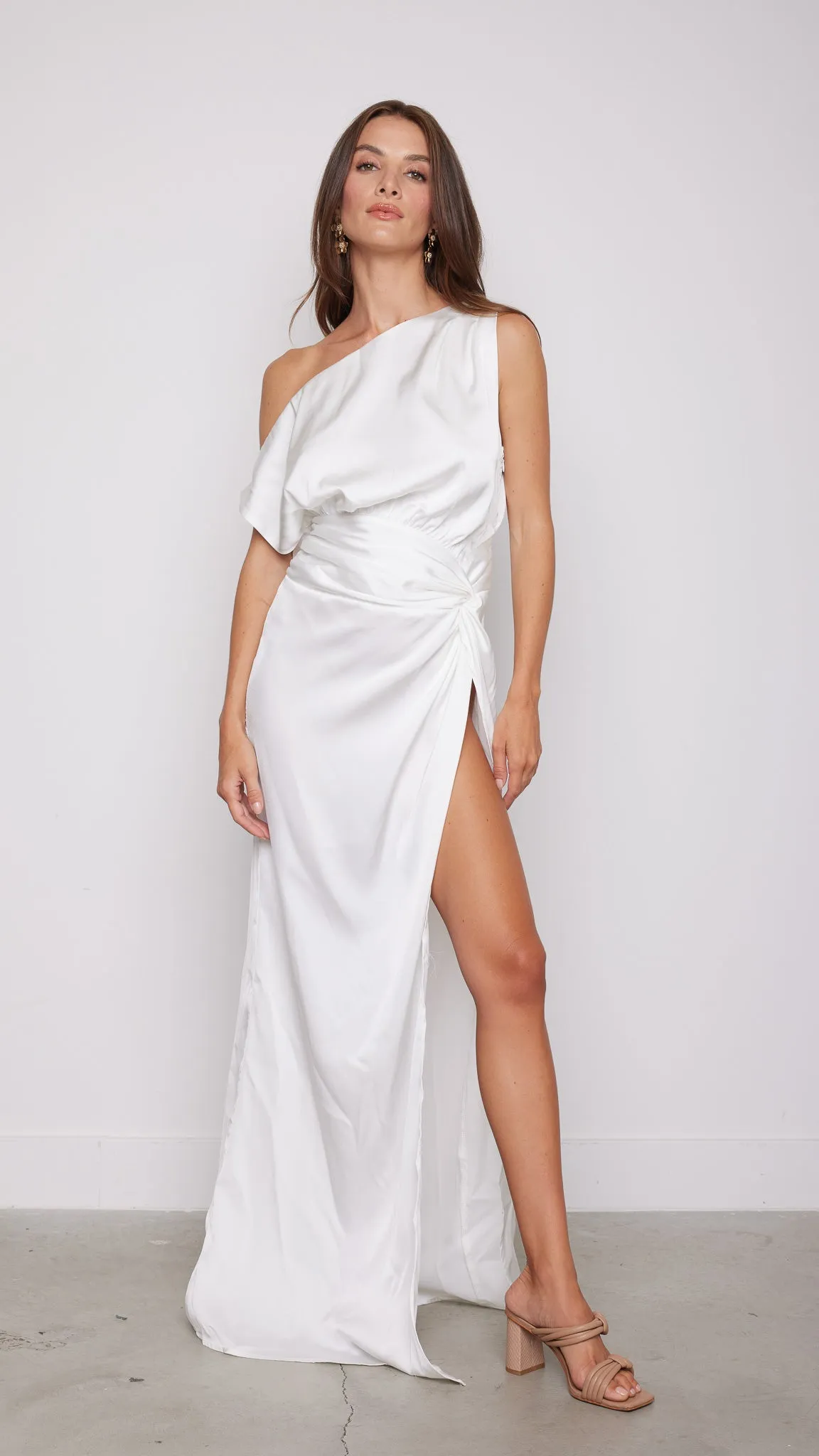 Nadia Maxi Dress in White