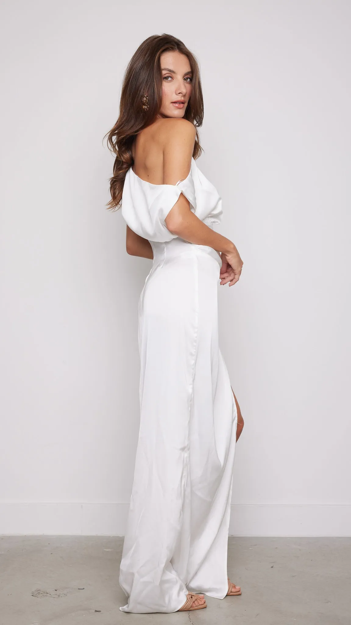 Nadia Maxi Dress in White