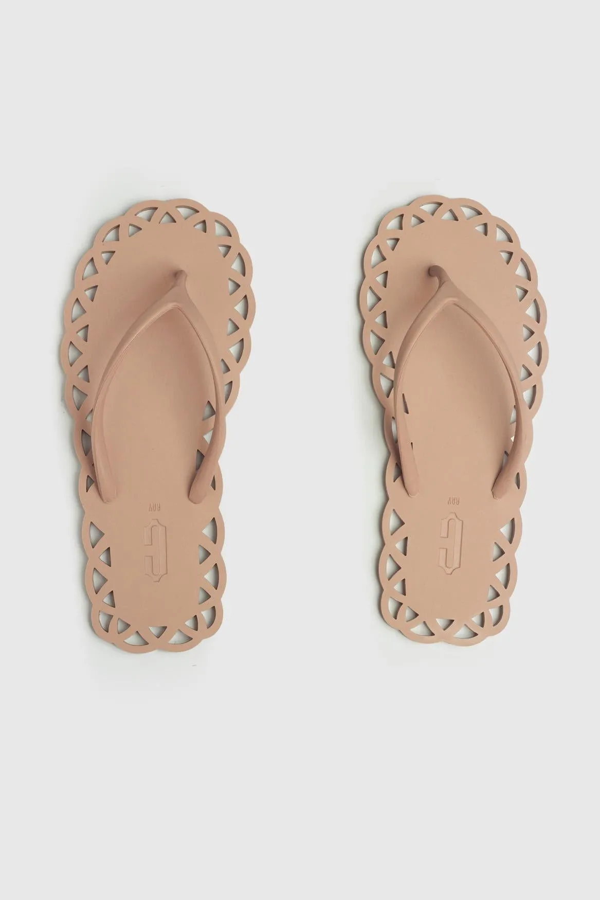 NATUREL BLUSH POUDRE FLIP FLOPS