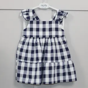 Navy Check Dress