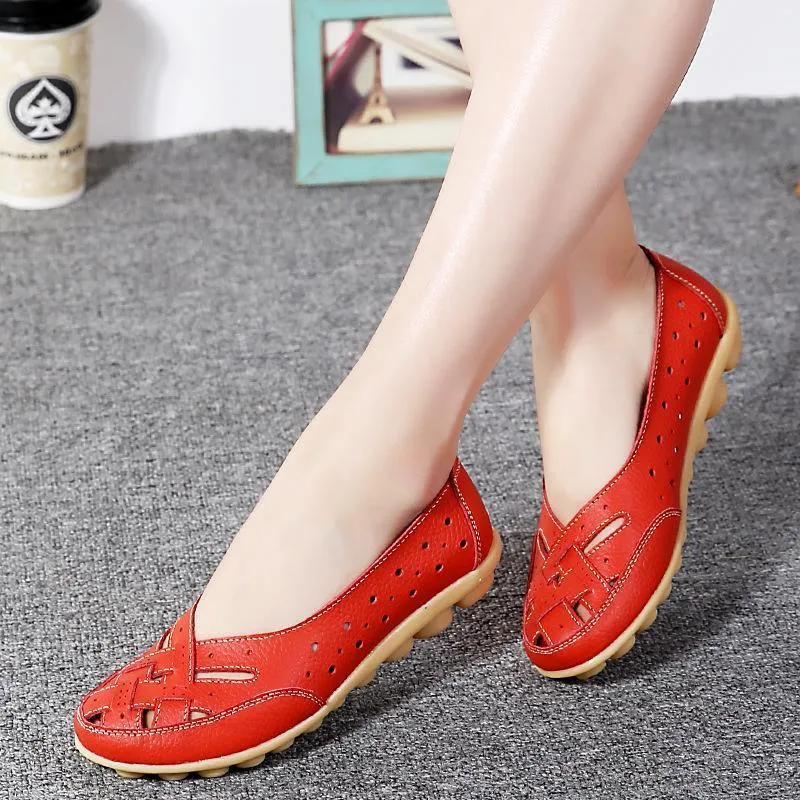New Arrival Flat Shoes Women Hollow Loafer