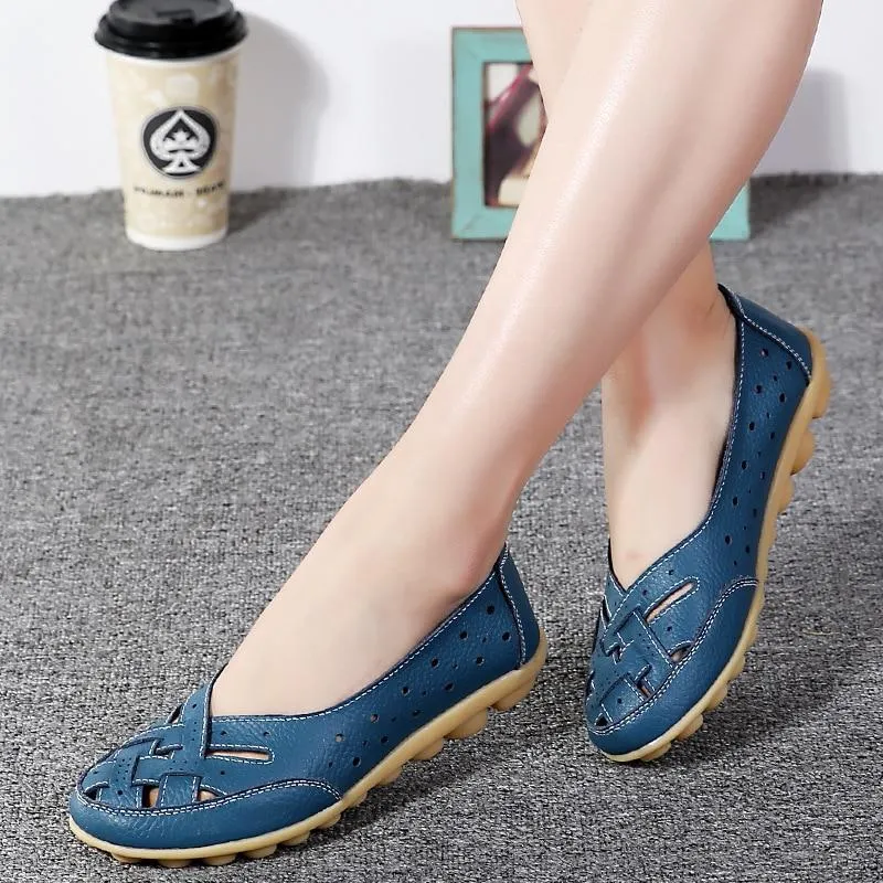 New Arrival Flat Shoes Women Hollow Loafer