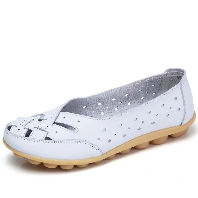 New Arrival Flat Shoes Women Hollow Loafer