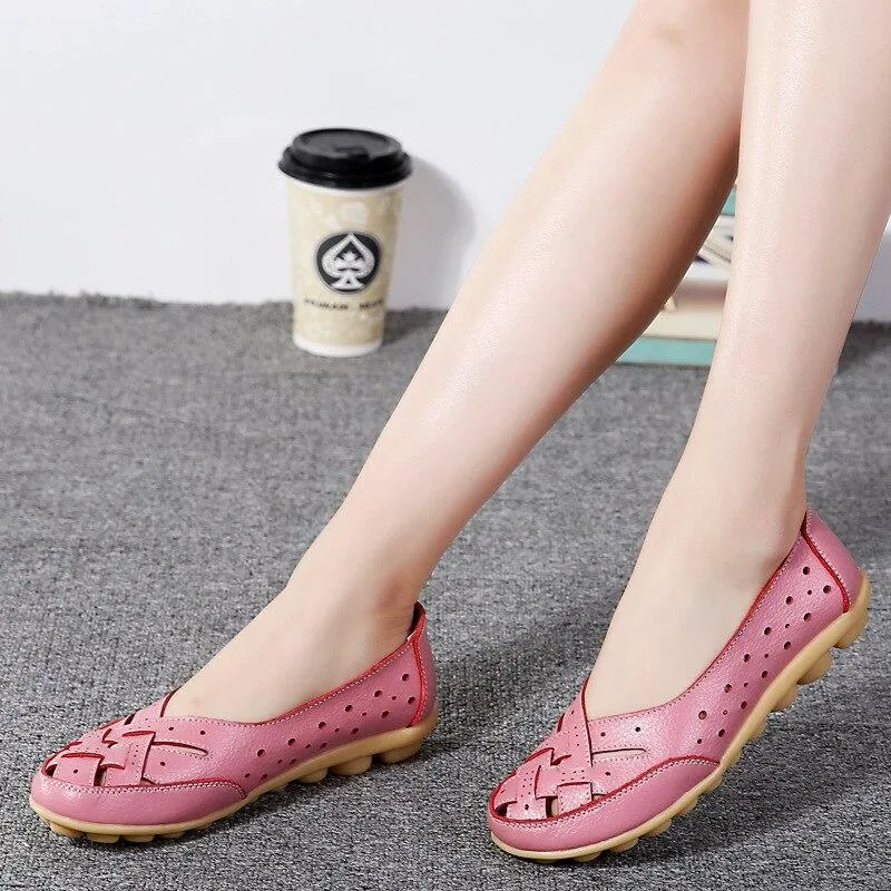 New Arrival Flat Shoes Women Hollow Loafer