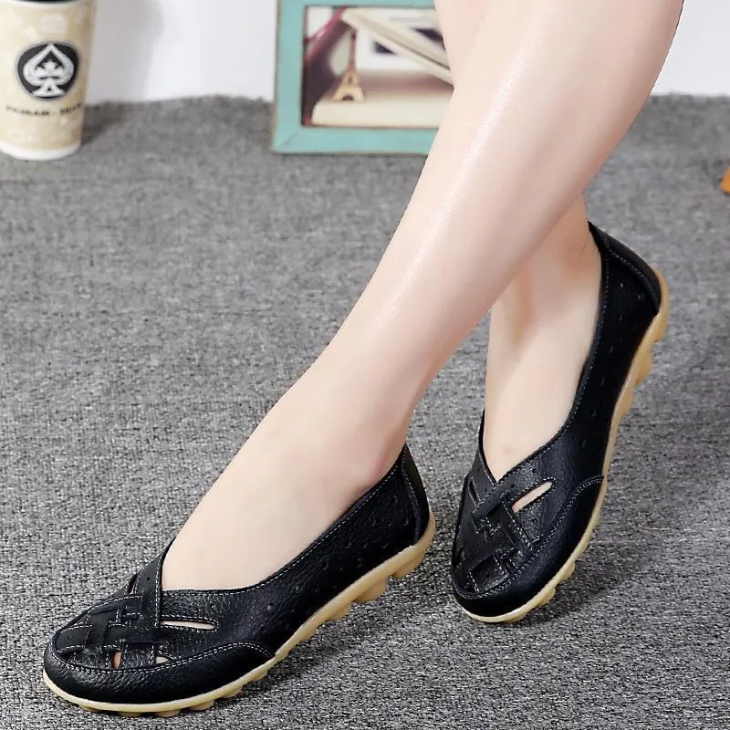 New Arrival Flat Shoes Women Hollow Loafer