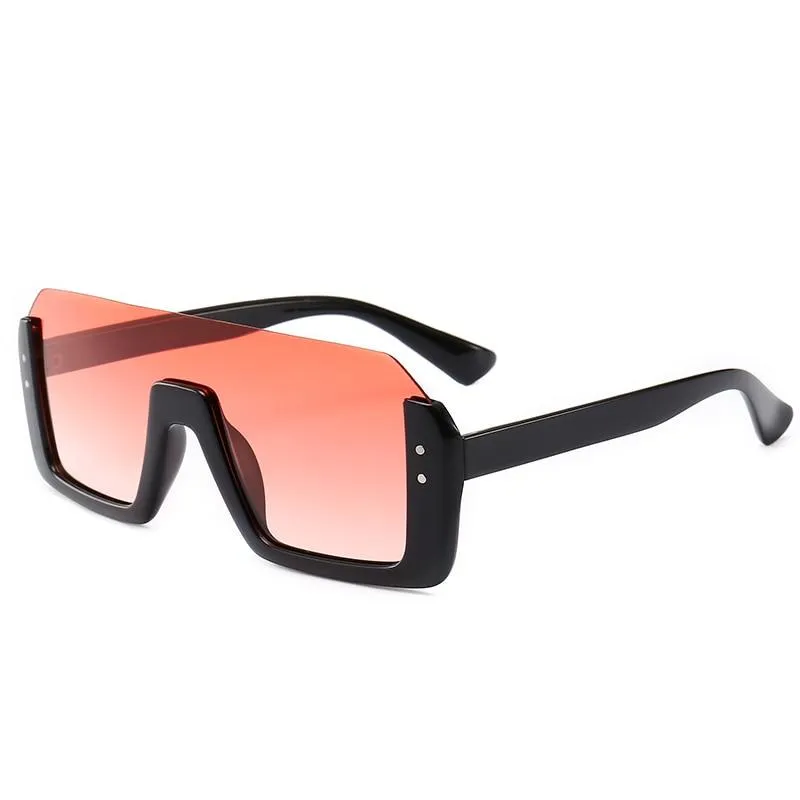 New Fashion Semi Rimless Women Retro Half Frame Sun Glasses