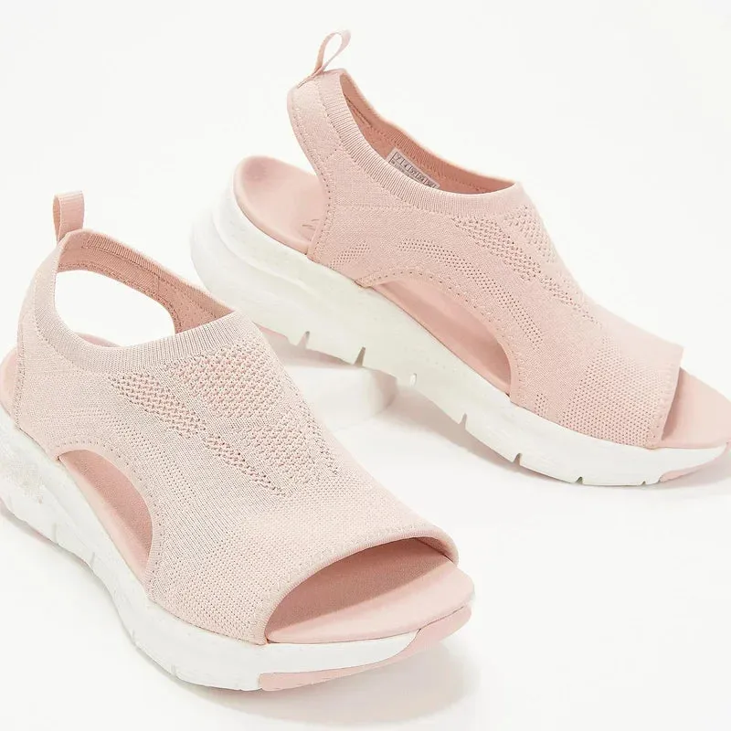 New Mesh Fish Platform Sandals - Women’s Open Toe Wedge Sandals, Light Casual Shoes, Zapatillas Mujer, Women’s Summer Shoes