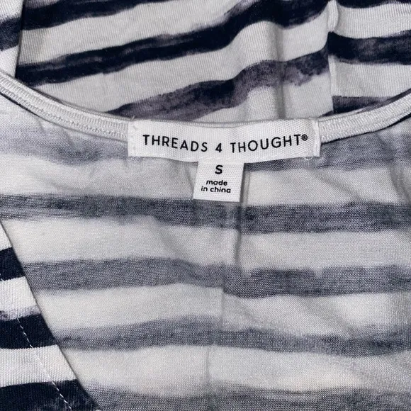 New Threads 4 Thought Striped Giselle Dress S