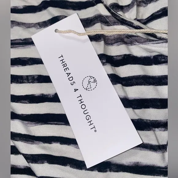 New Threads 4 Thought Striped Giselle Dress S