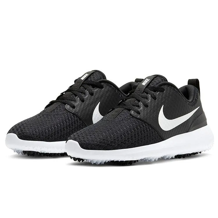 Nike Ladies Roshe G Golf Shoes 6.5 Black/White/Metallic White (CD6