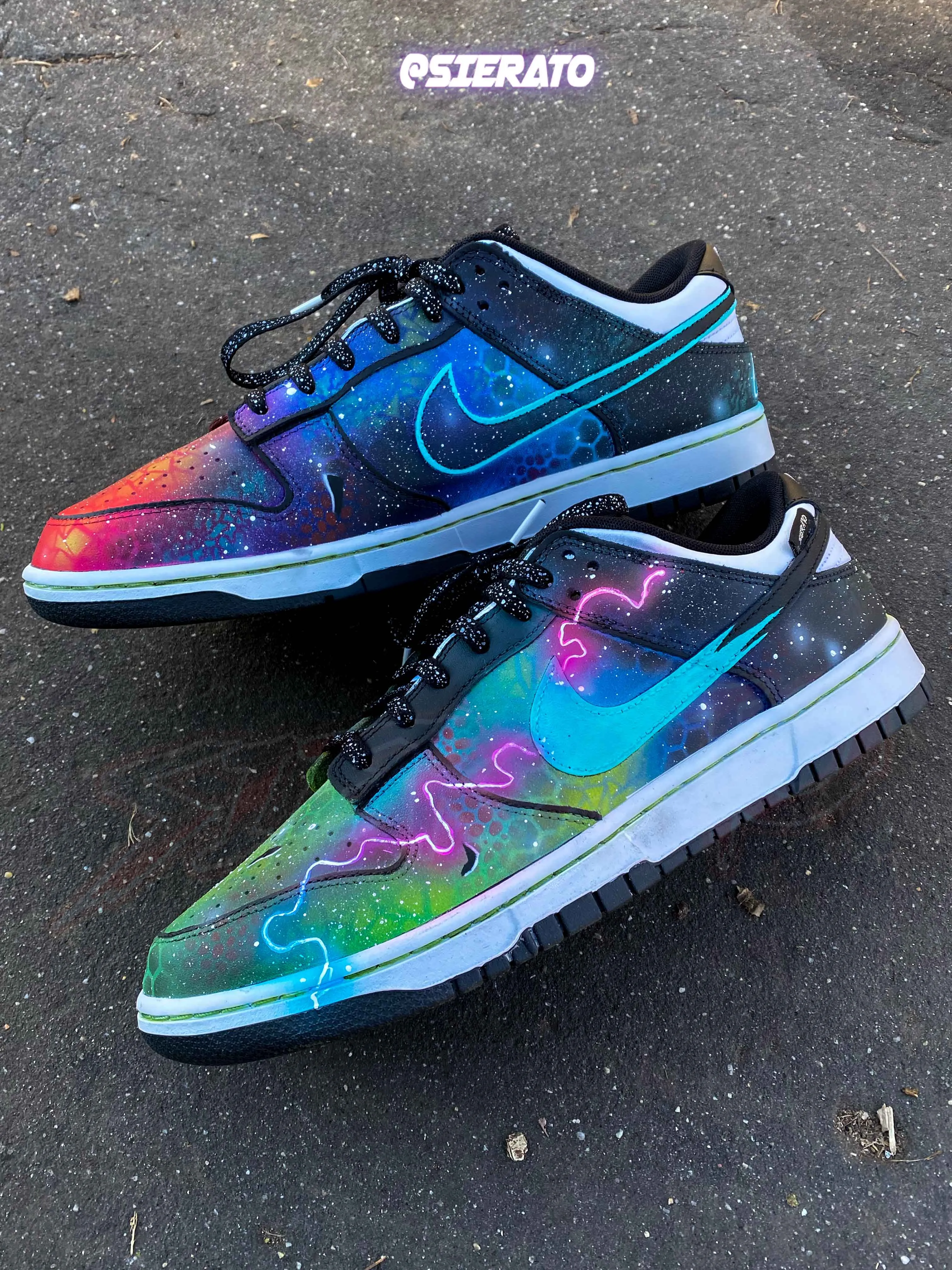 Nike Retro Dunk Lows - Galacti-Dunks by Sierato x Artisan Echelon