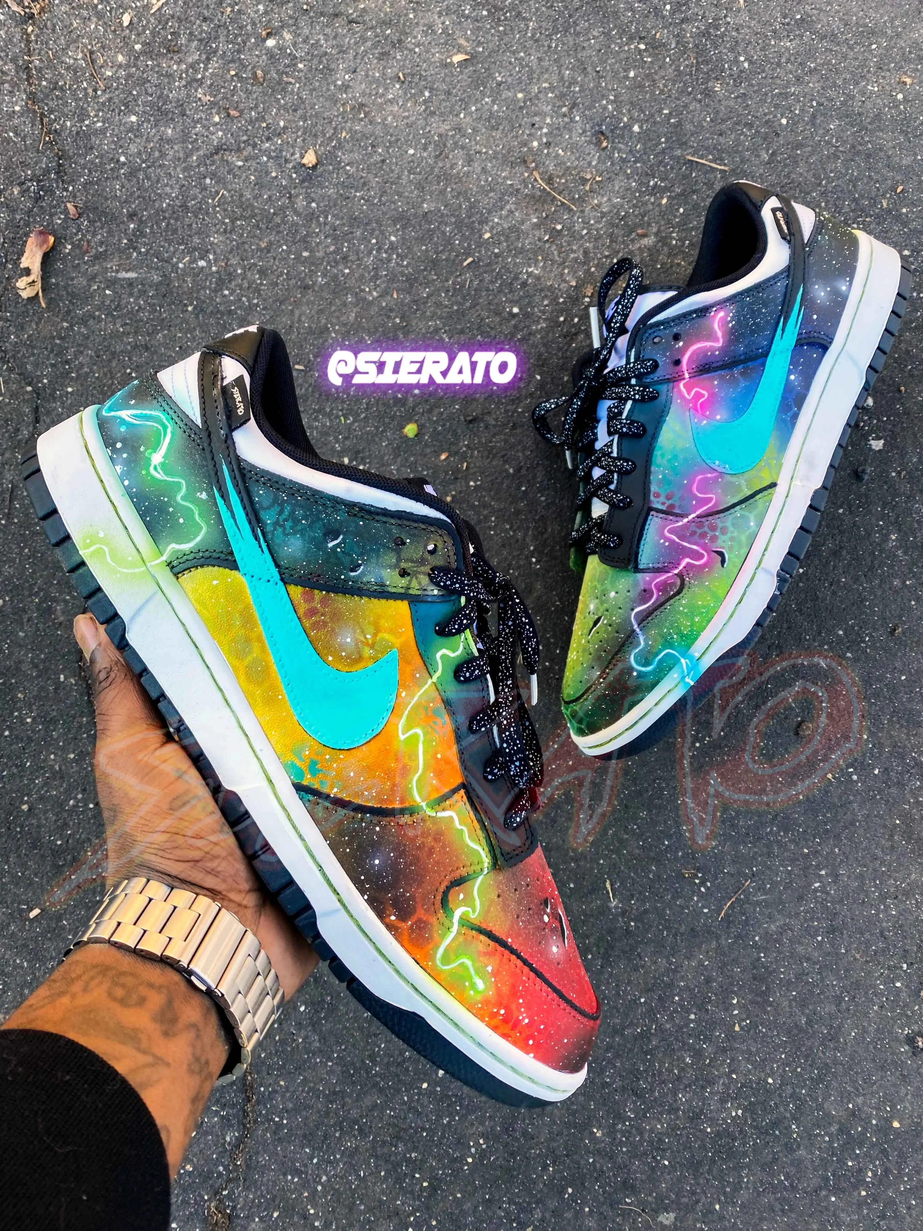 Nike Retro Dunk Lows - Galacti-Dunks by Sierato x Artisan Echelon