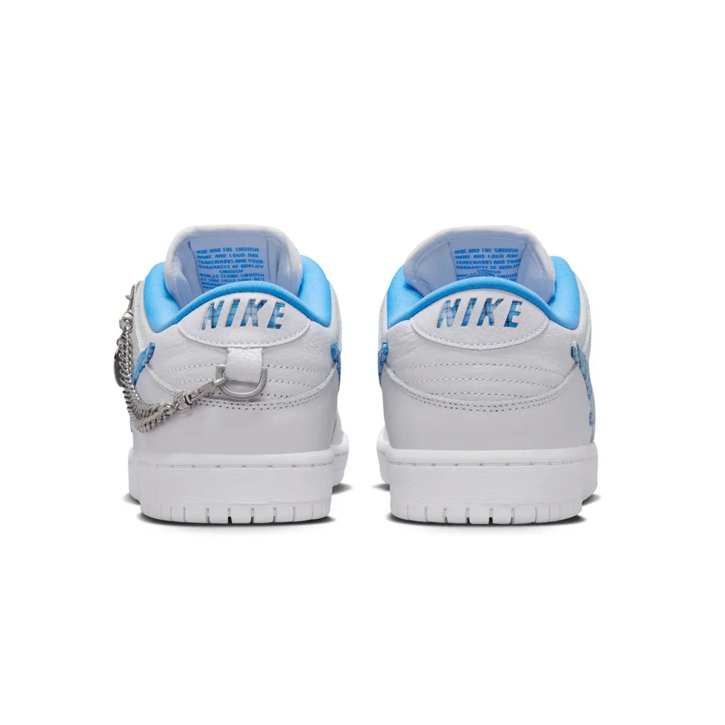NIKE SB NICOLE HAUSE DUNK LOW PRO - WHITE/UNIVERSITY BLUE-WHITE