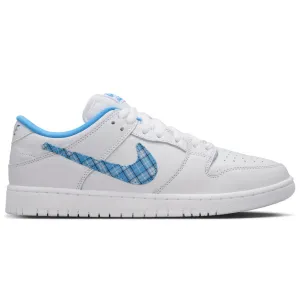 NIKE SB NICOLE HAUSE DUNK LOW PRO - WHITE/UNIVERSITY BLUE-WHITE