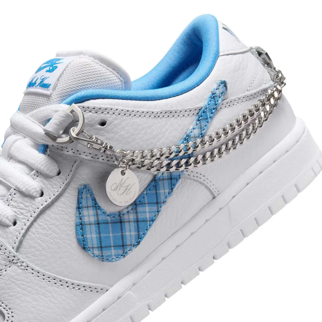 NIKE SB NICOLE HAUSE DUNK LOW PRO - WHITE/UNIVERSITY BLUE-WHITE