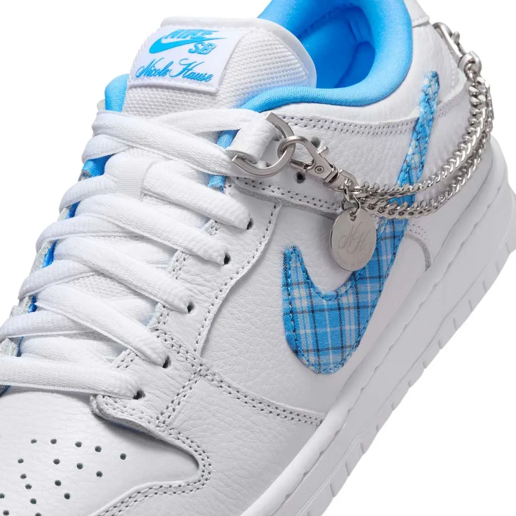 NIKE SB NICOLE HAUSE DUNK LOW PRO - WHITE/UNIVERSITY BLUE-WHITE